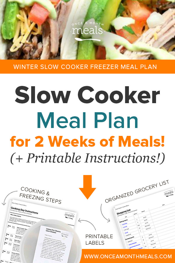 Winter Slow Cooker Dump and Go Mini Freezer Meal Plan Vol. 4 | Once A ...