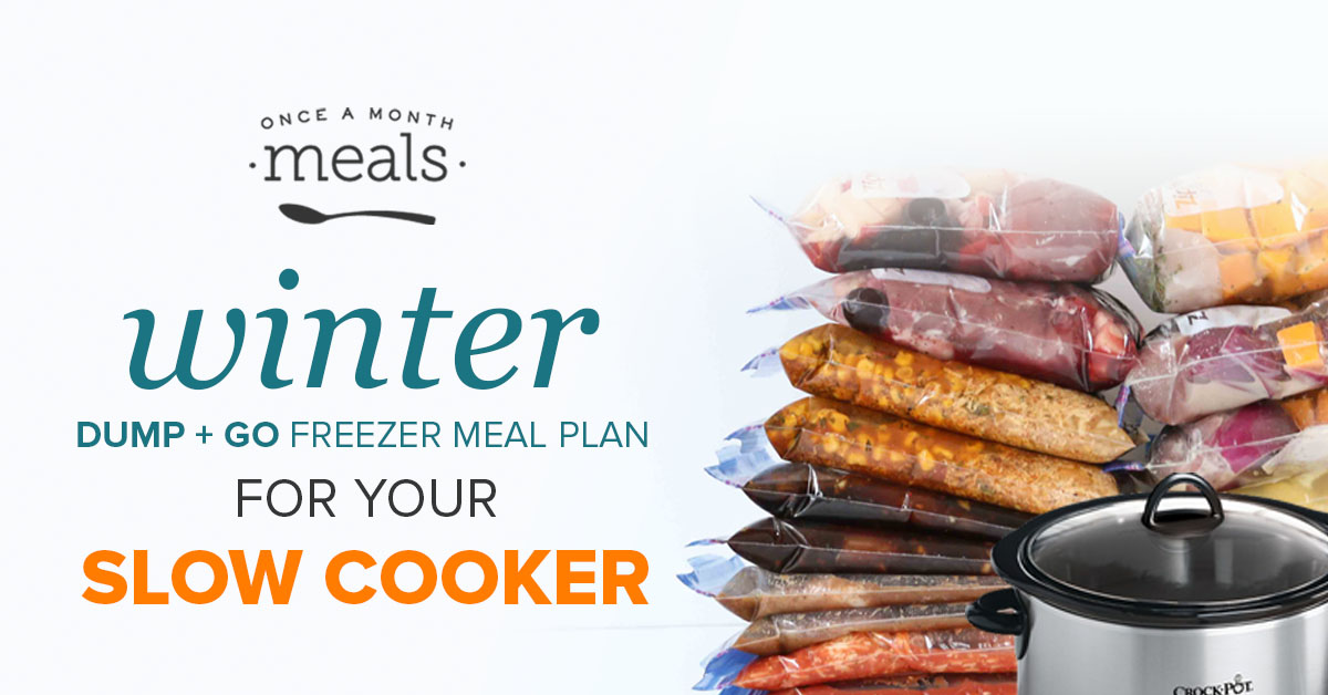 Winter Slow Cooker Dump and Go Mini Freezer Meal Plan Vol. 6 | Once A