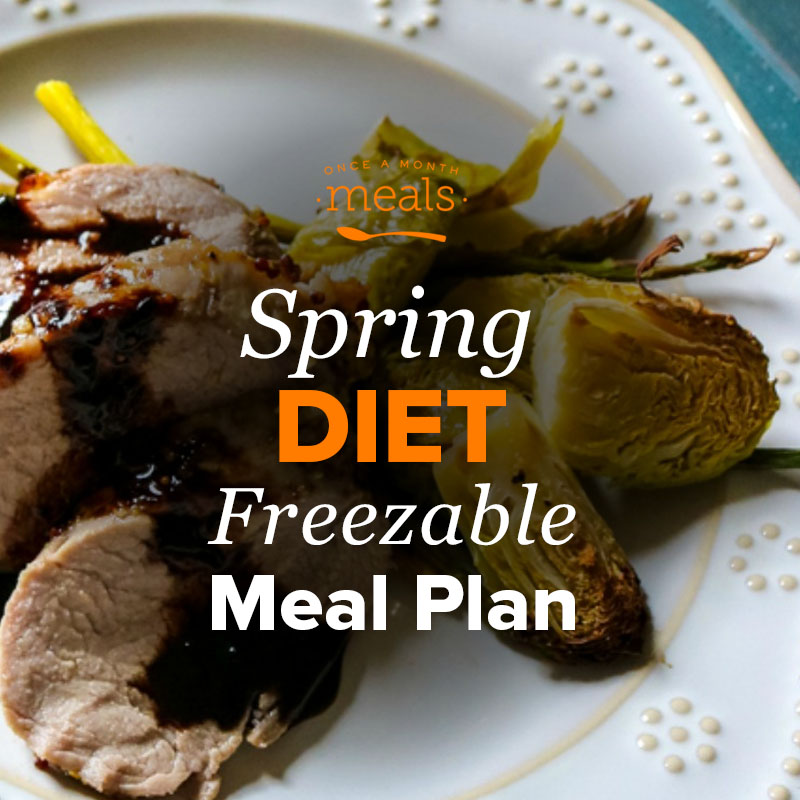 Spring Diet Dump and Go Mini Freezer Meal Plan Vol. 1 | Once A Month Meals