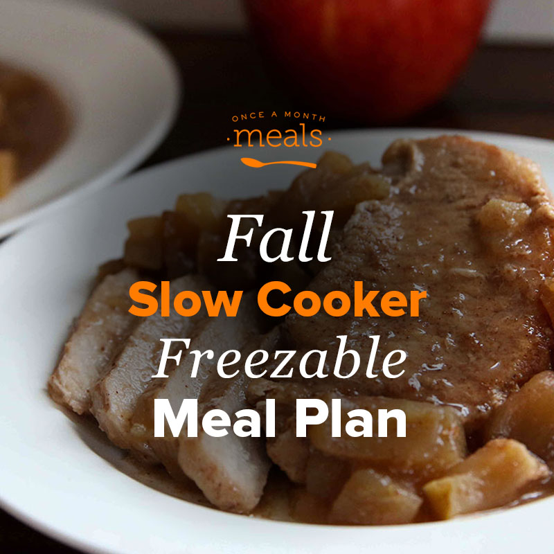 Fall Slow Cooker Dump and Go Mini Freezer Meal Plan Vol. 2 Once A