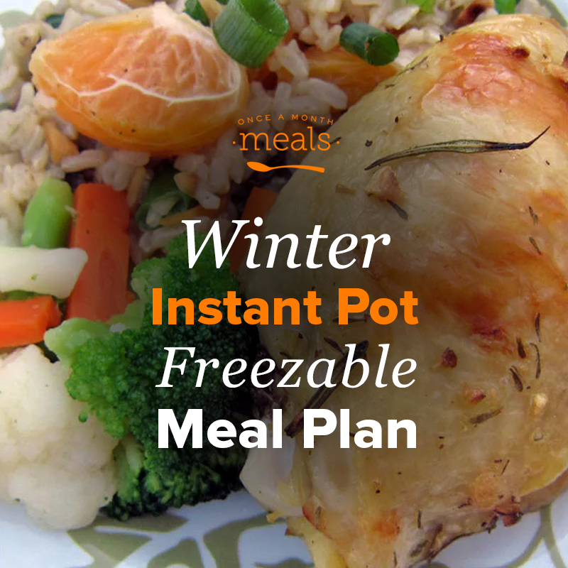 Winter Instant Pot Dump and Go Mini Freezer Meal Plan Vol. 6 Once A