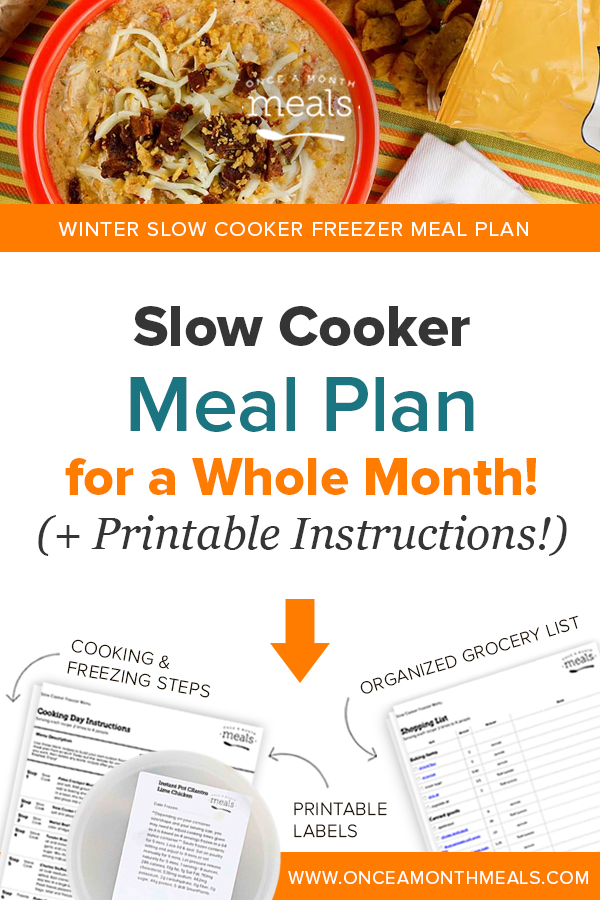 Winter Slow Cooker Monthly Freezer Meal Plan Vol. 2 | Once A Month Meals