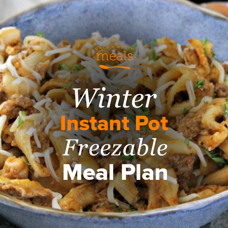 Winter Instant Pot Dump and Go Mini Freezer Meal Plan Vol. 7 Once A