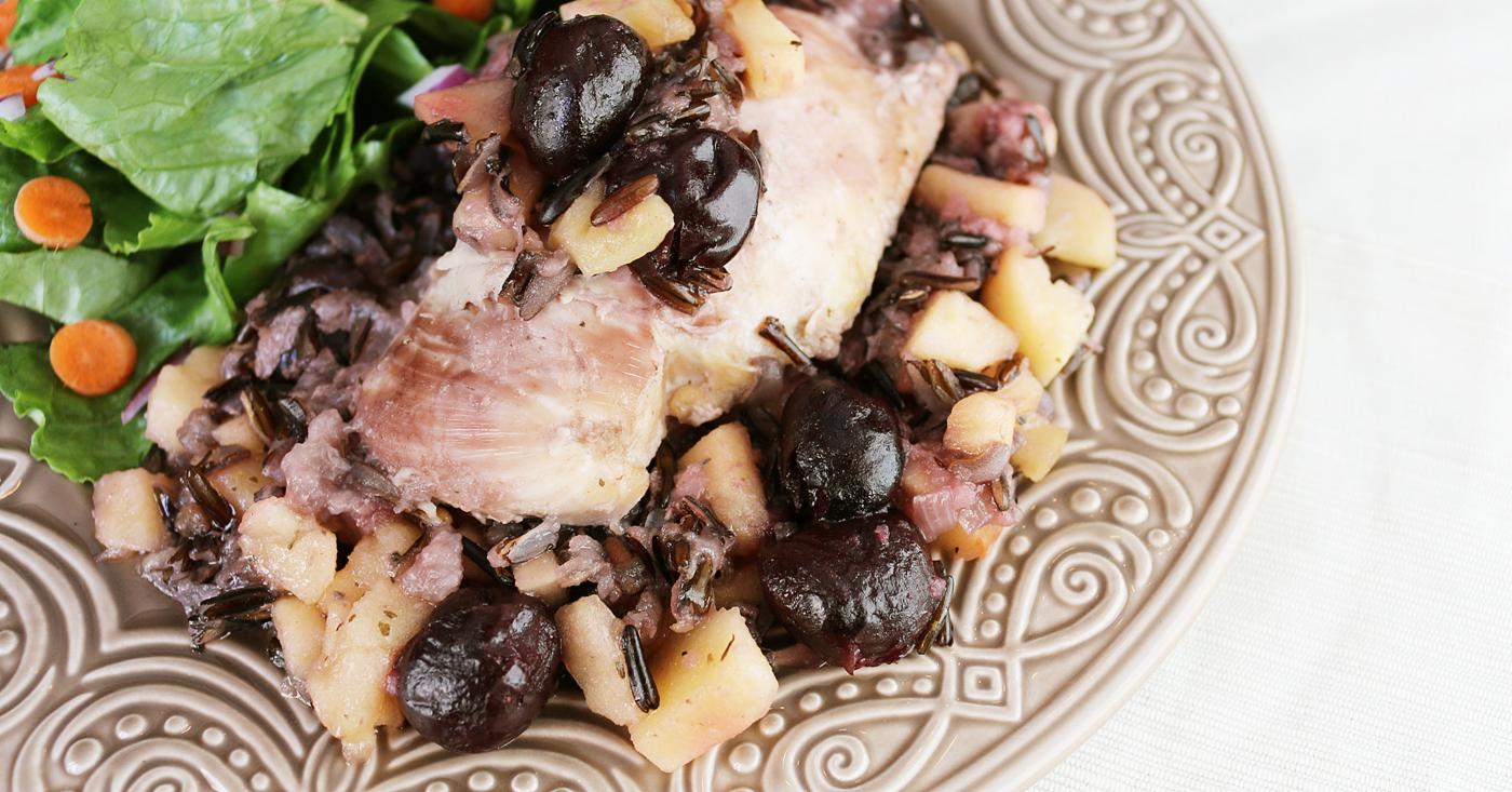 Instant Pot Low Histamine Cherry Wild Rice Chicken Ready to Eat
