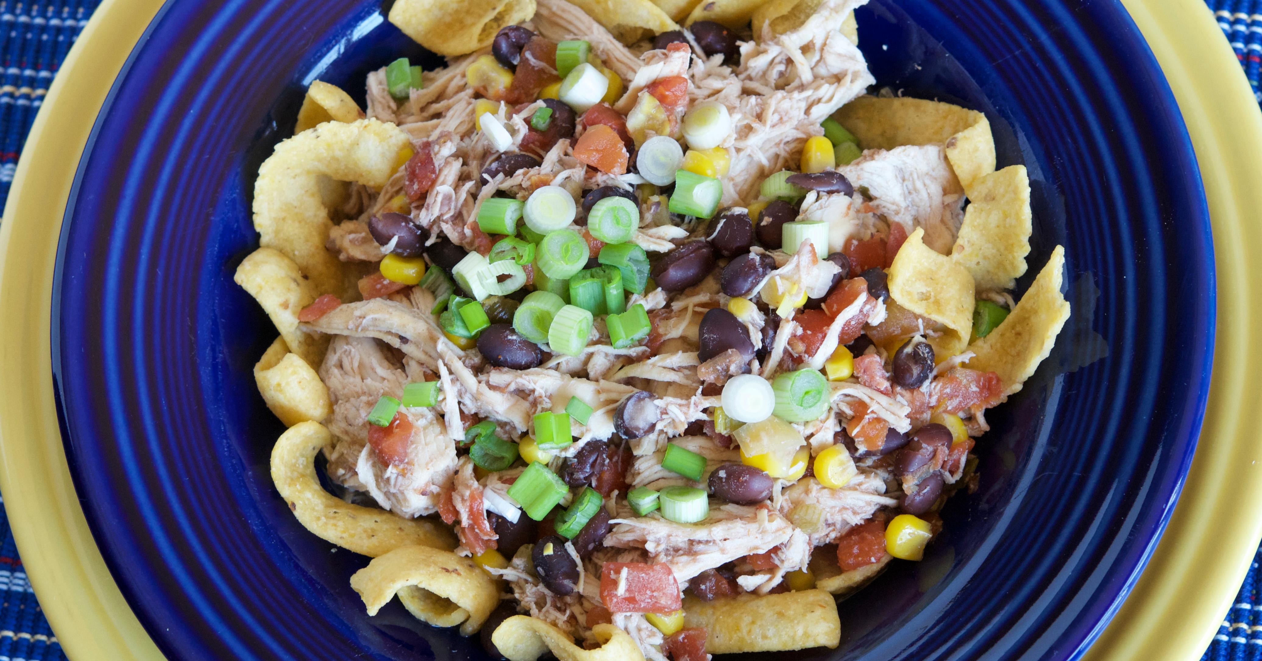 Slow Cooker Santa Fe Chicken Dump and Go Dinner Once A Month Meals