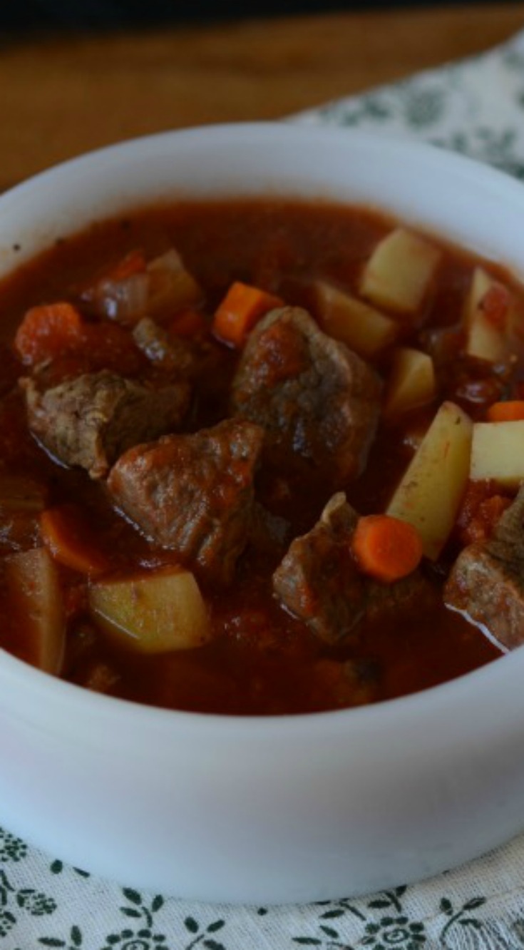 Slow Cooker Hearty Beef Stew Dump and Go Dinner Once A Month Meals