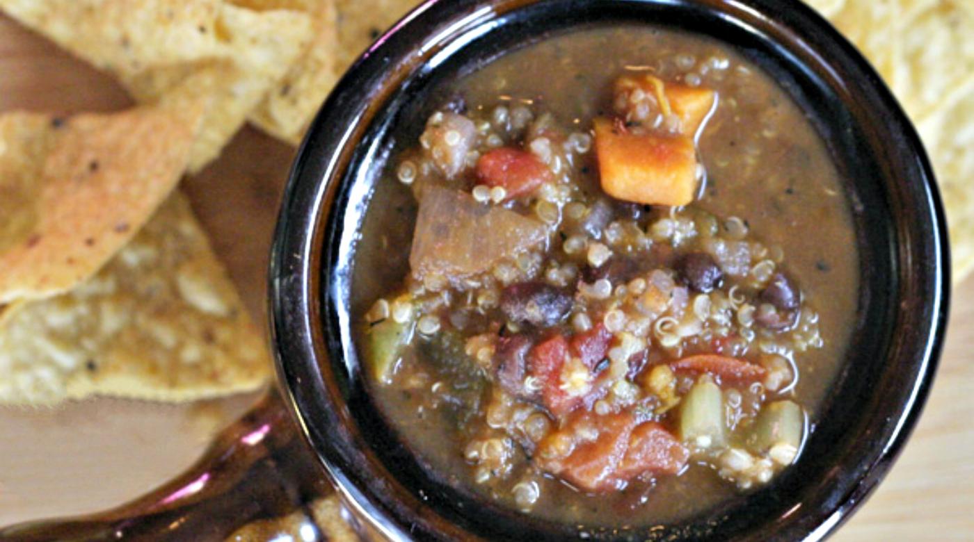 Instant Pot Black Bean Quinoa Stew Ready to Eat Dinner Once A Month