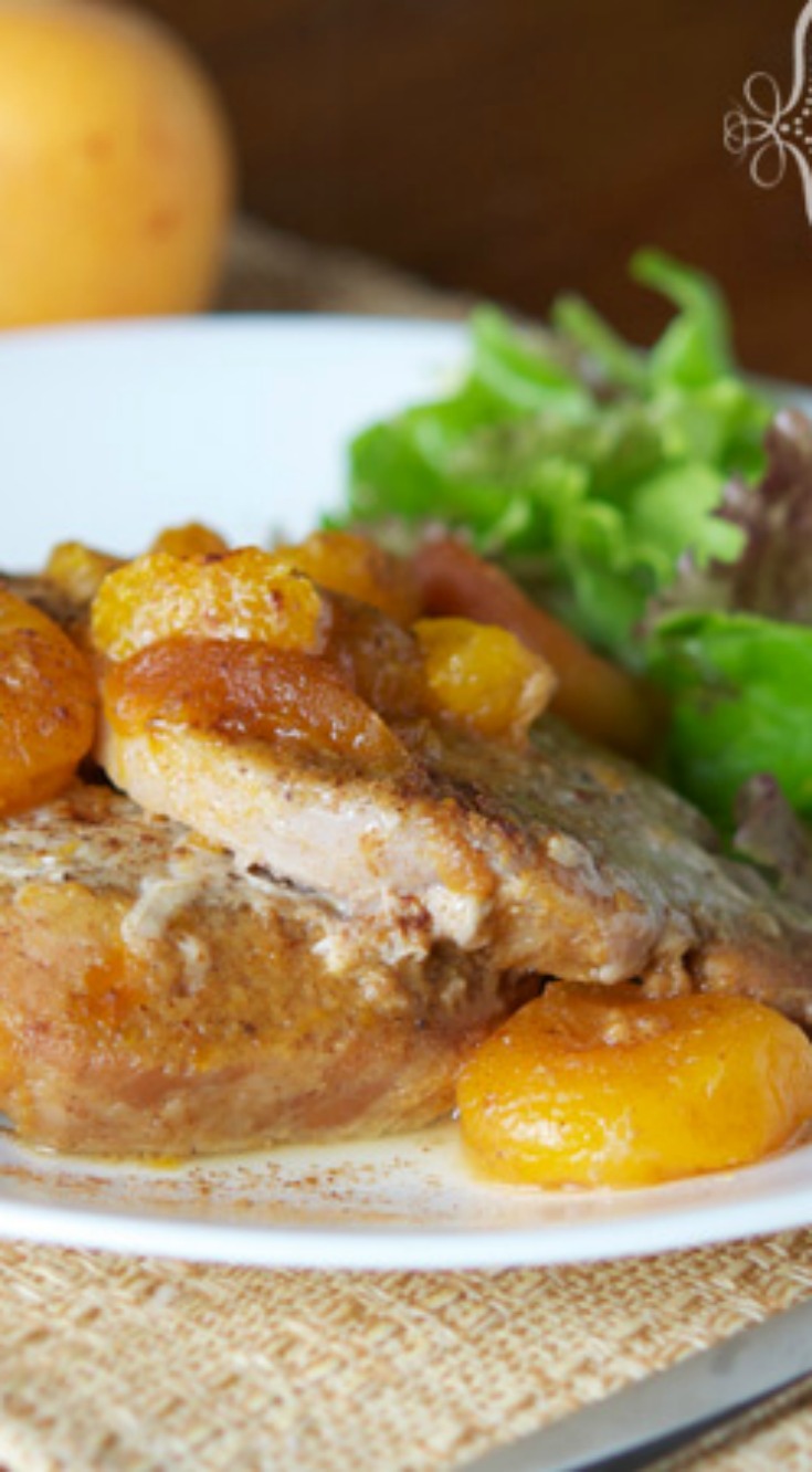 Slow Cooker OrangeApricot Pork Chops Lunch Once A Month Meals