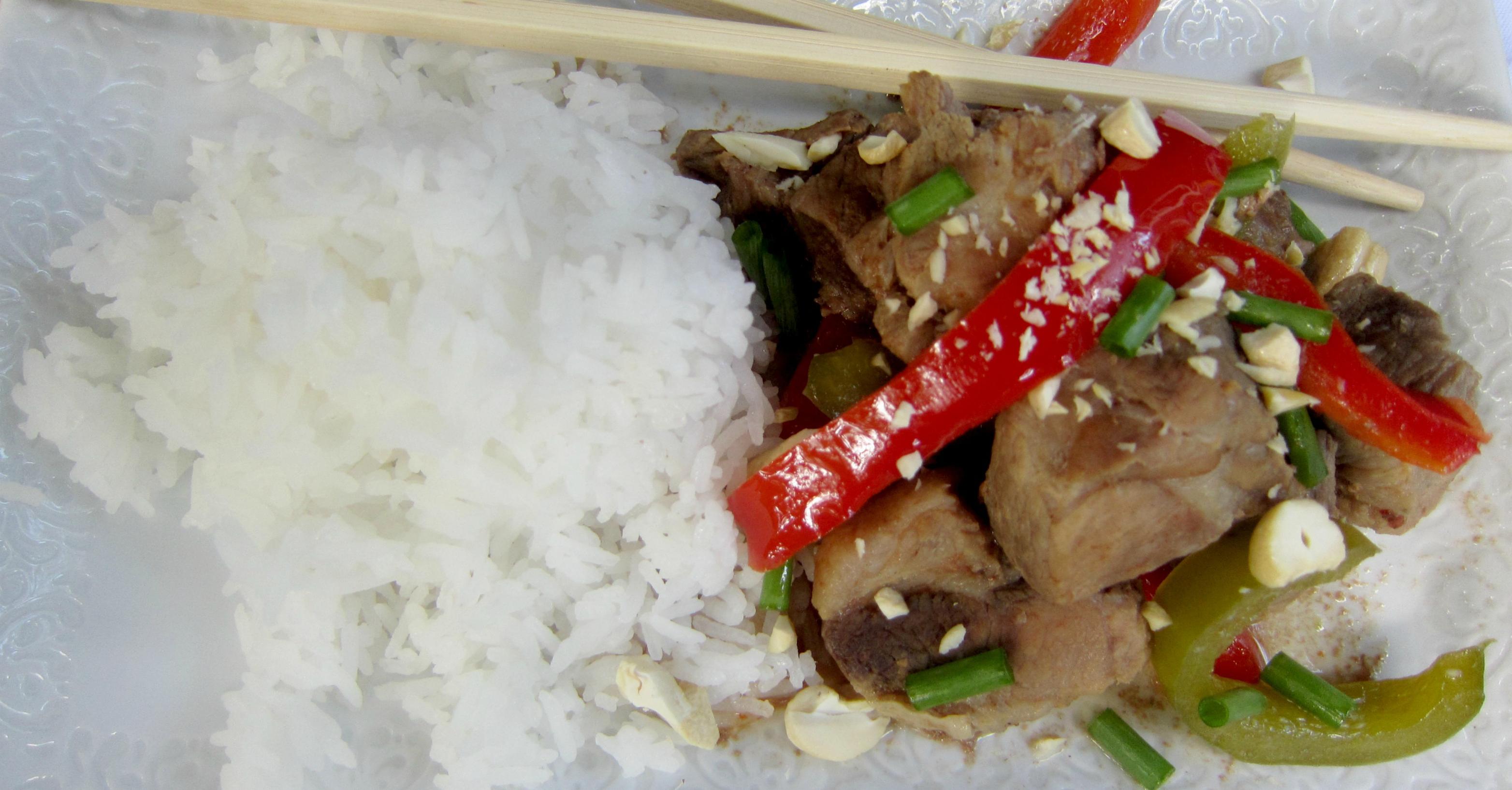 Slow Cooker Cashew Pork Lunch Once A Month Meals