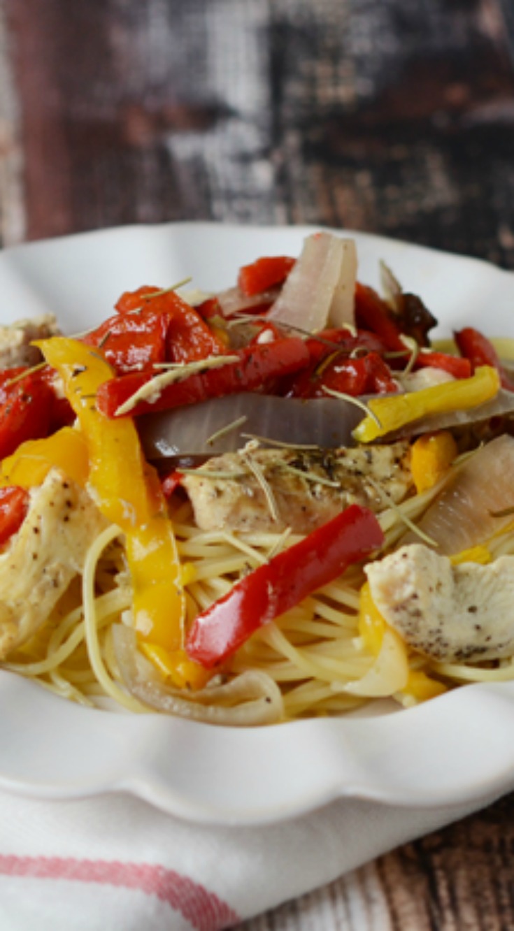 Slow Cooker White Wine and Garlic Chicken Ready to Eat Dinner Once