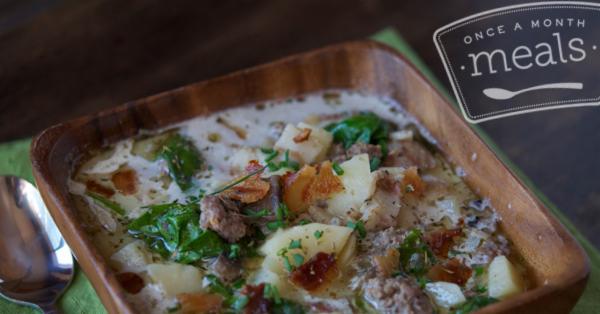 Spicy Tuscan Soup - Lunch Version | Once A Month Meals