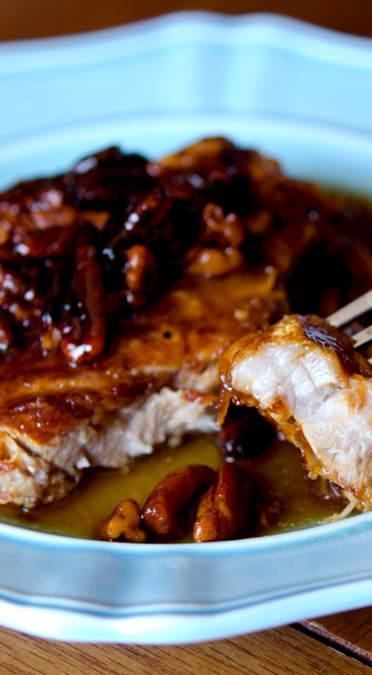 Honey Pecan Pork Chops - Dump and Go Dinner | Once A Month Meals