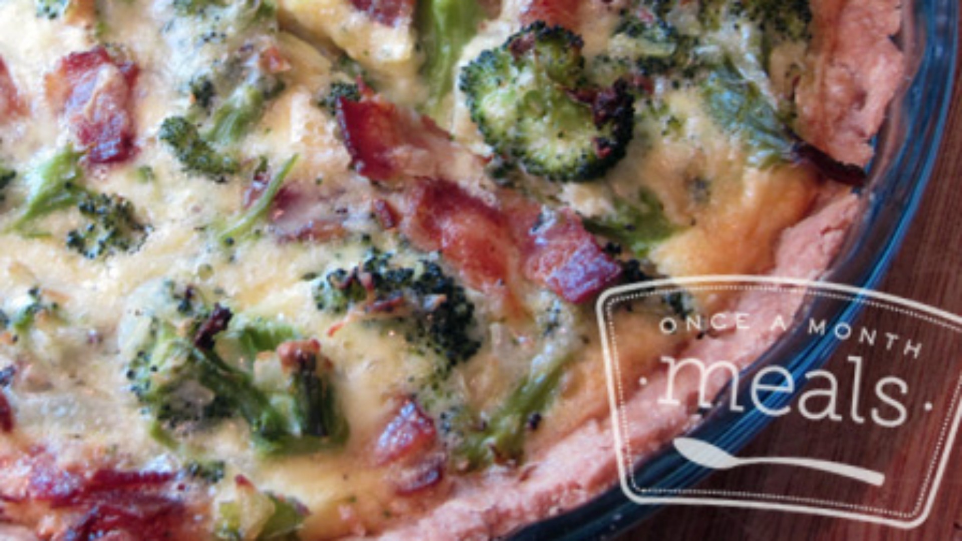 Bacon Broccoli Quiche | Once A Month Meals