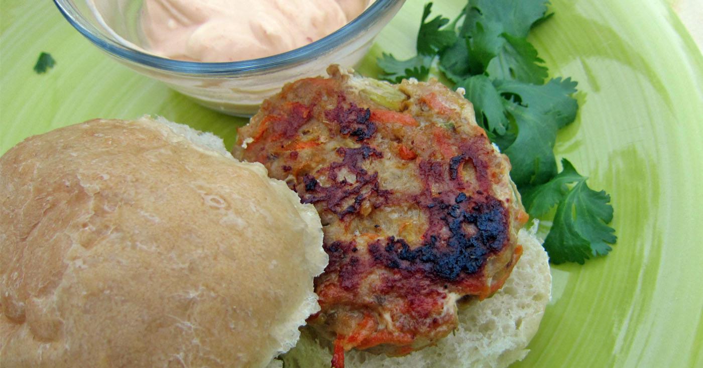 Thai Chicken Peanut Sliders - Lunch Version | Once A Month Meals