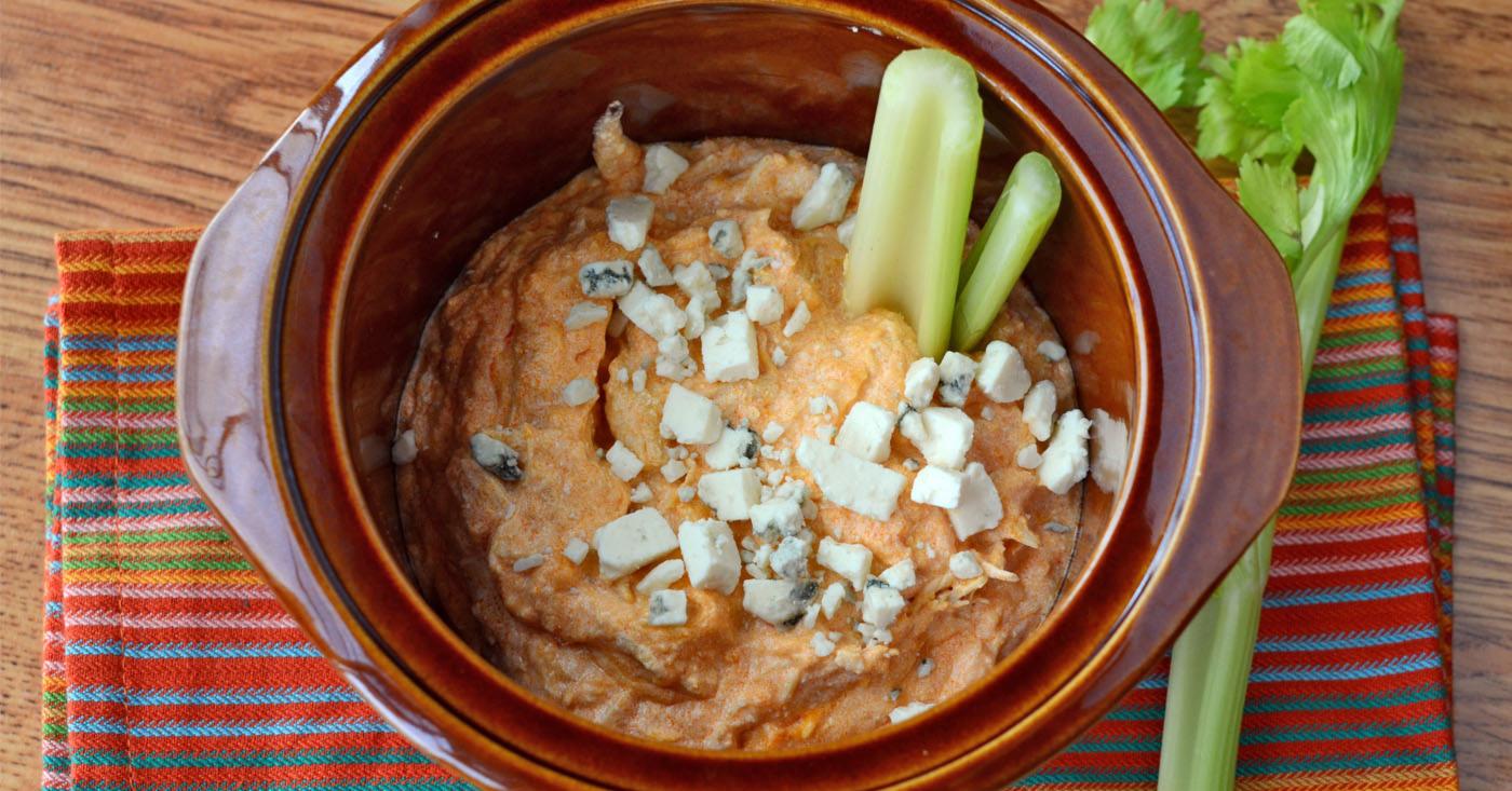 Slow Cooker Buffalo Chicken Dip | Once A Month Meals