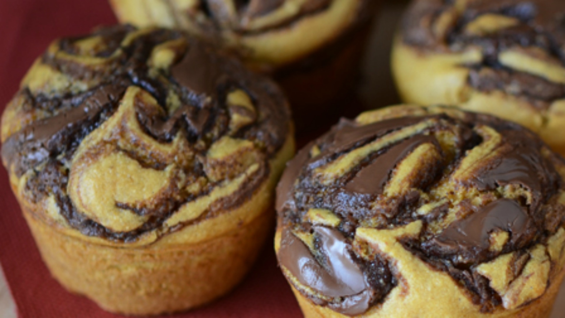 Gluten Free Dairy Free Pumpkin Nutella Muffins | Once A Month Meals