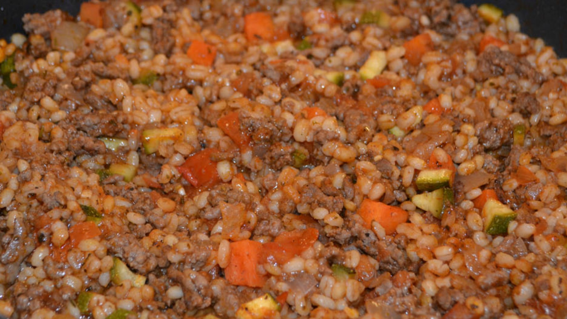 Beef and Barley Skillet | Once A Month Meals