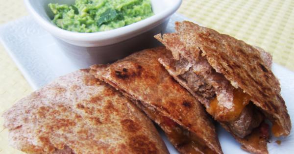 Better Than the Freezer Aisle: Make Your Own Evol Fire Grilled Steak Quesadillas with Guacamole - Lu