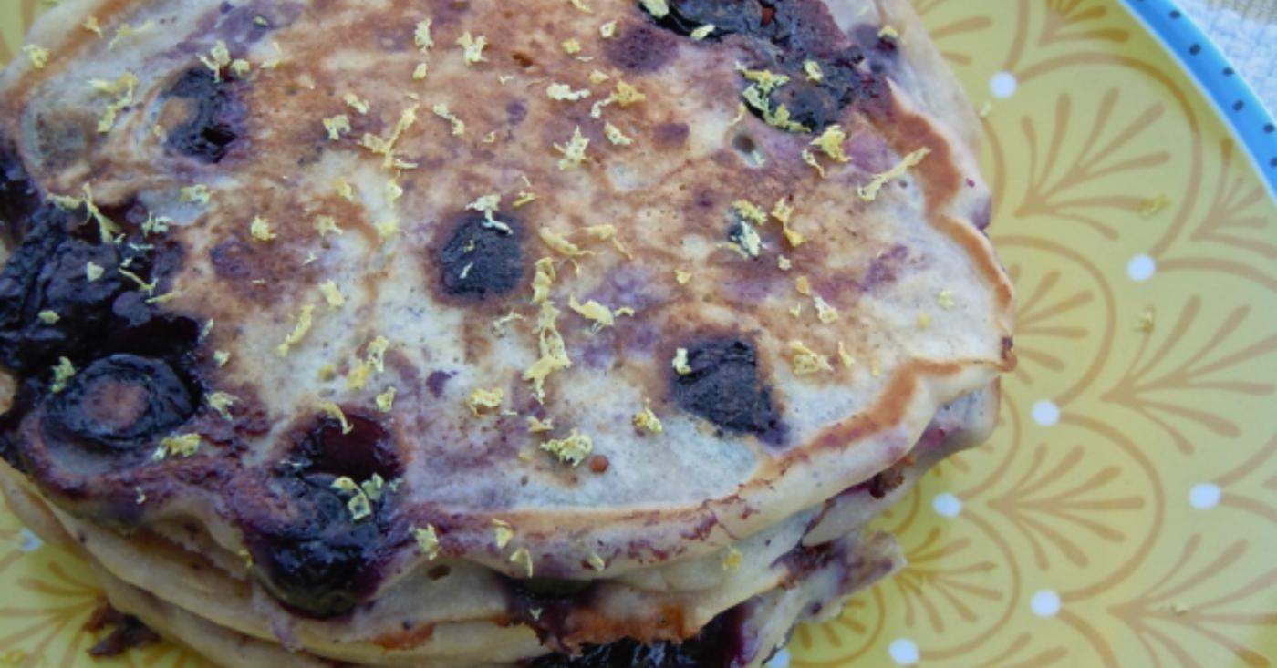 Lightened Up: Blueberry Lemon Pancakes | Once A Month Meals