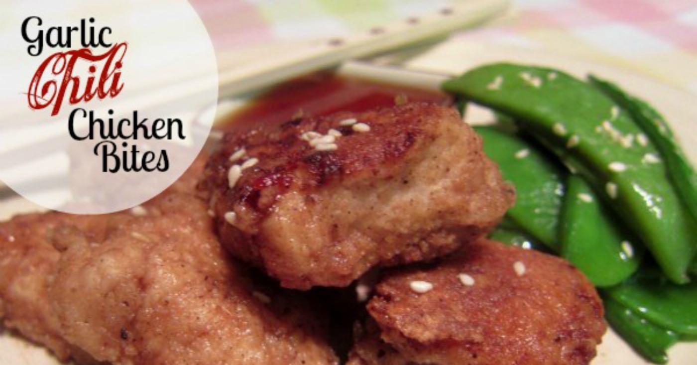 Garlic Chili Chicken Bites - Lunch Version | Once A Month Meals