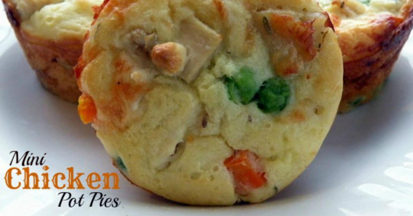 Mini Chicken Pot Pies - Real Food Make Over - Lunch Version | Once A Month Meals