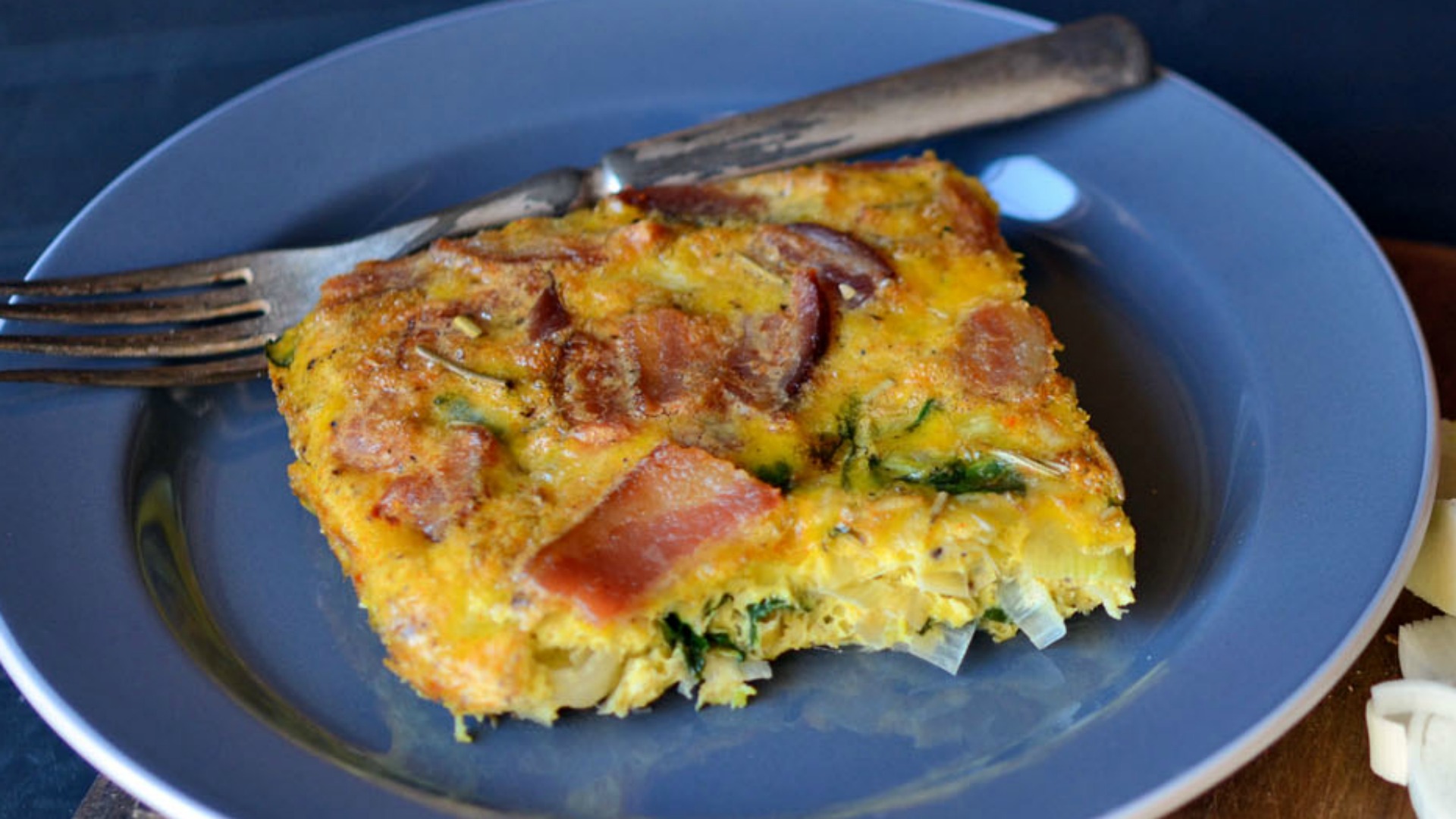 Bacon and Leek Egg Casserole Once A Month Meals