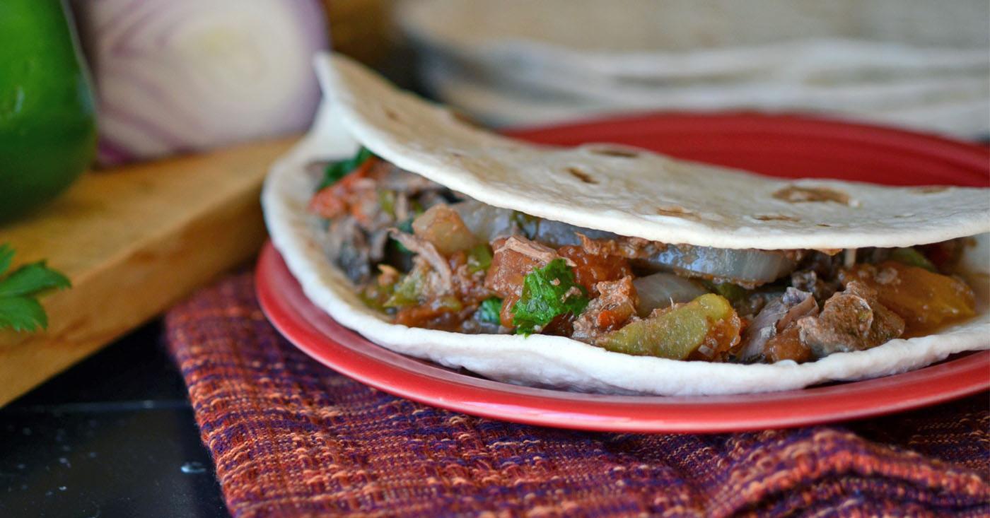 Slow Cooker Beef Burritos Dump and Go Dinner Once A Month Meals