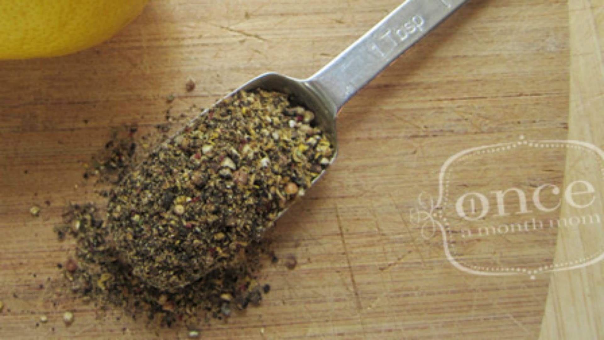 Homemade Lemon Pepper Seasoning | Once A Month Meals