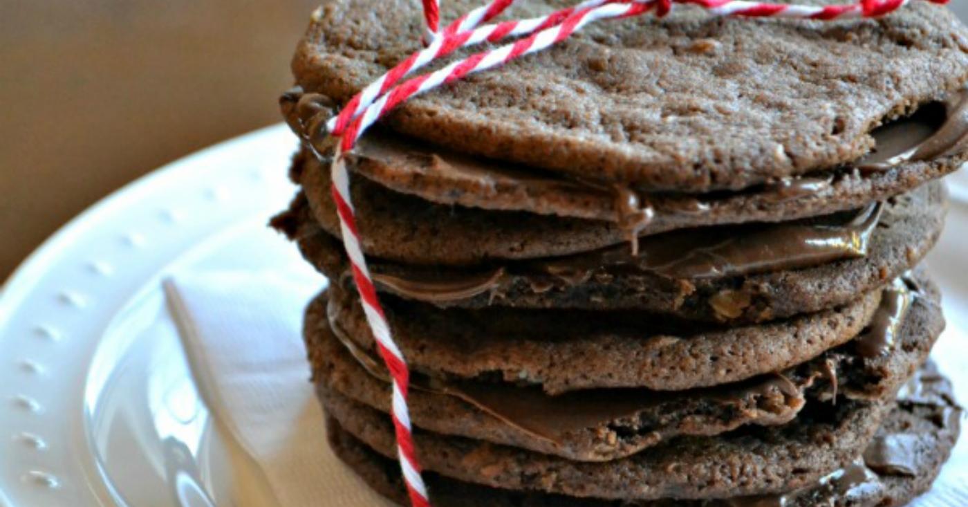 Salted Chocolate Nutella Cookies