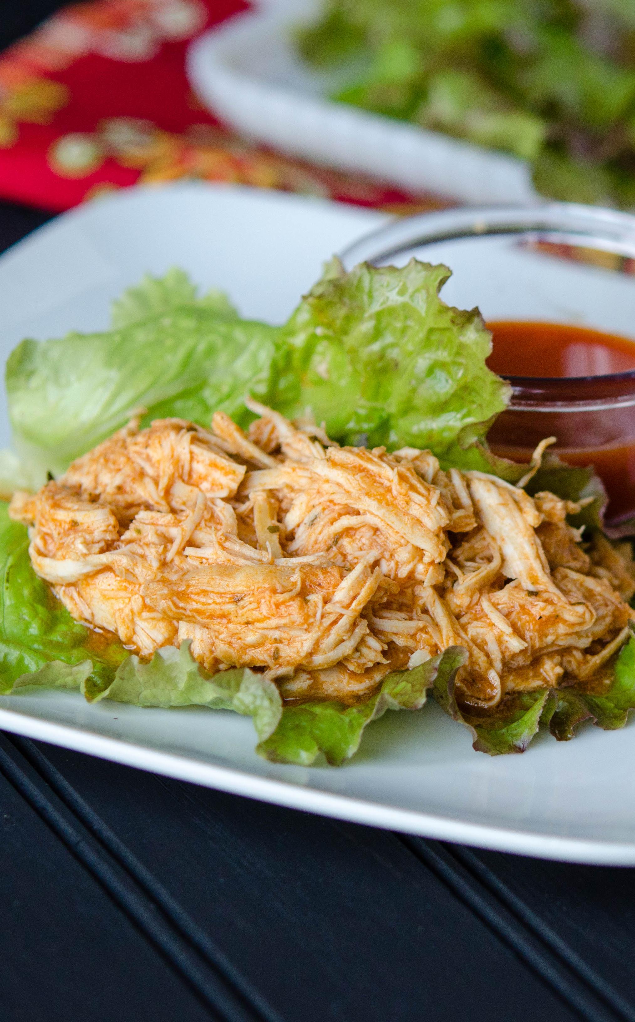 Instant Pot Buffalo Chicken Lettuce Wraps Gluten Free Dairy Free