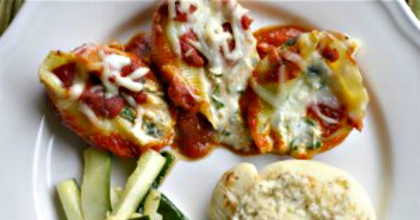 Spinach Ricotta Stuffed Shells | Once A Month Meals