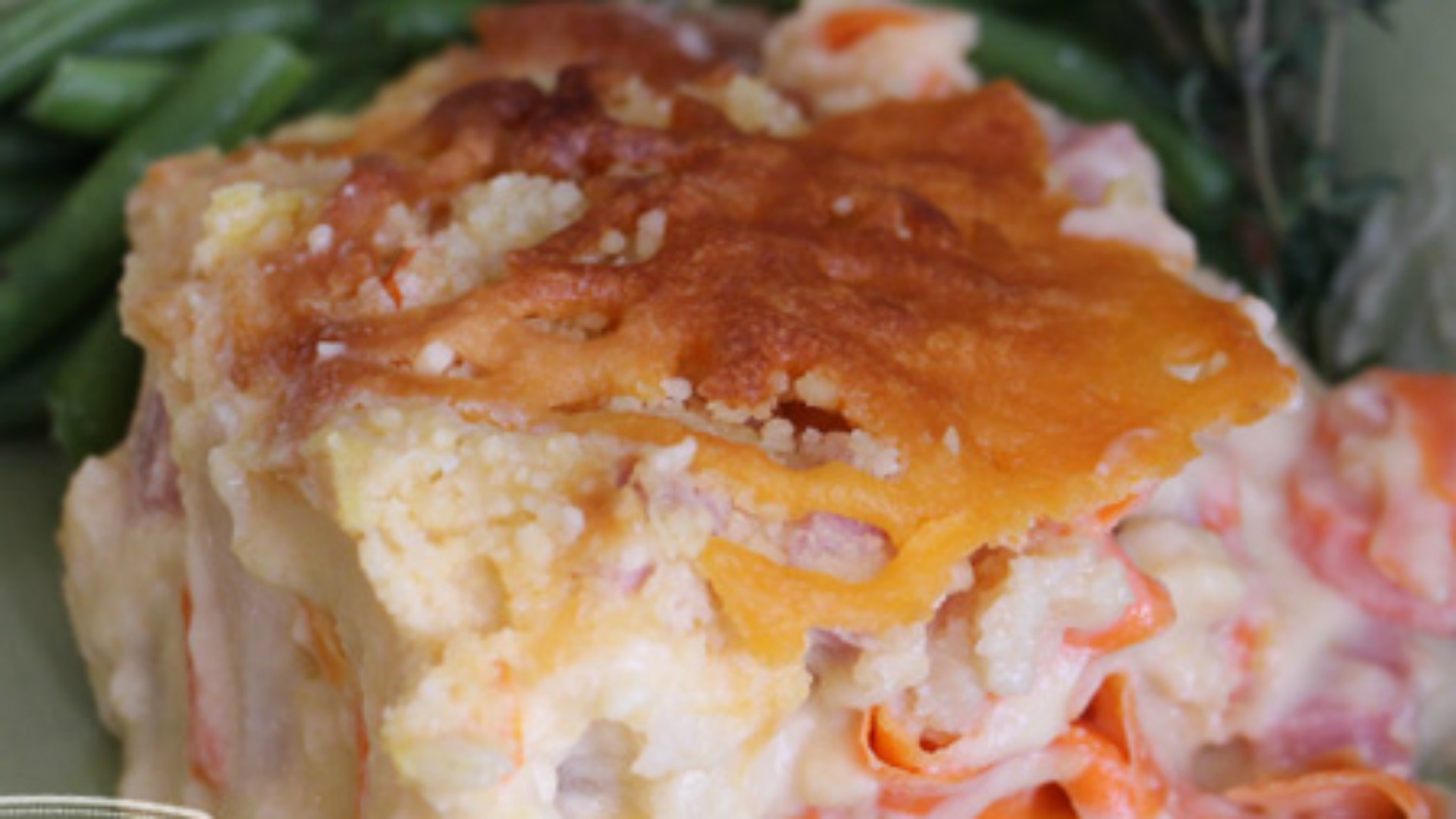 Creamy Cauliflower and Ham Casserole Once A Month Meals