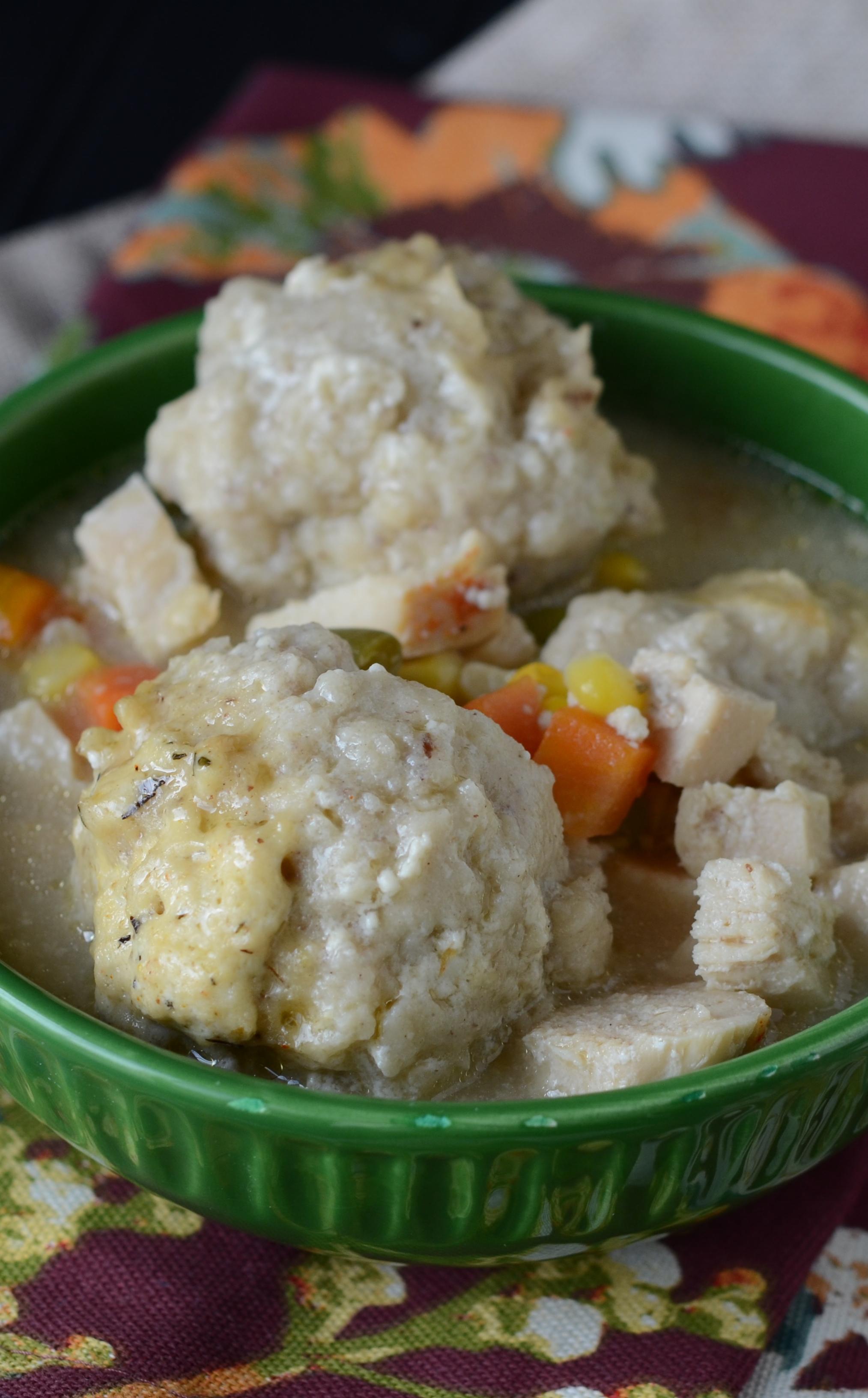 Gluten-Free Dairy-Free Creamed Turkey and Dumplings