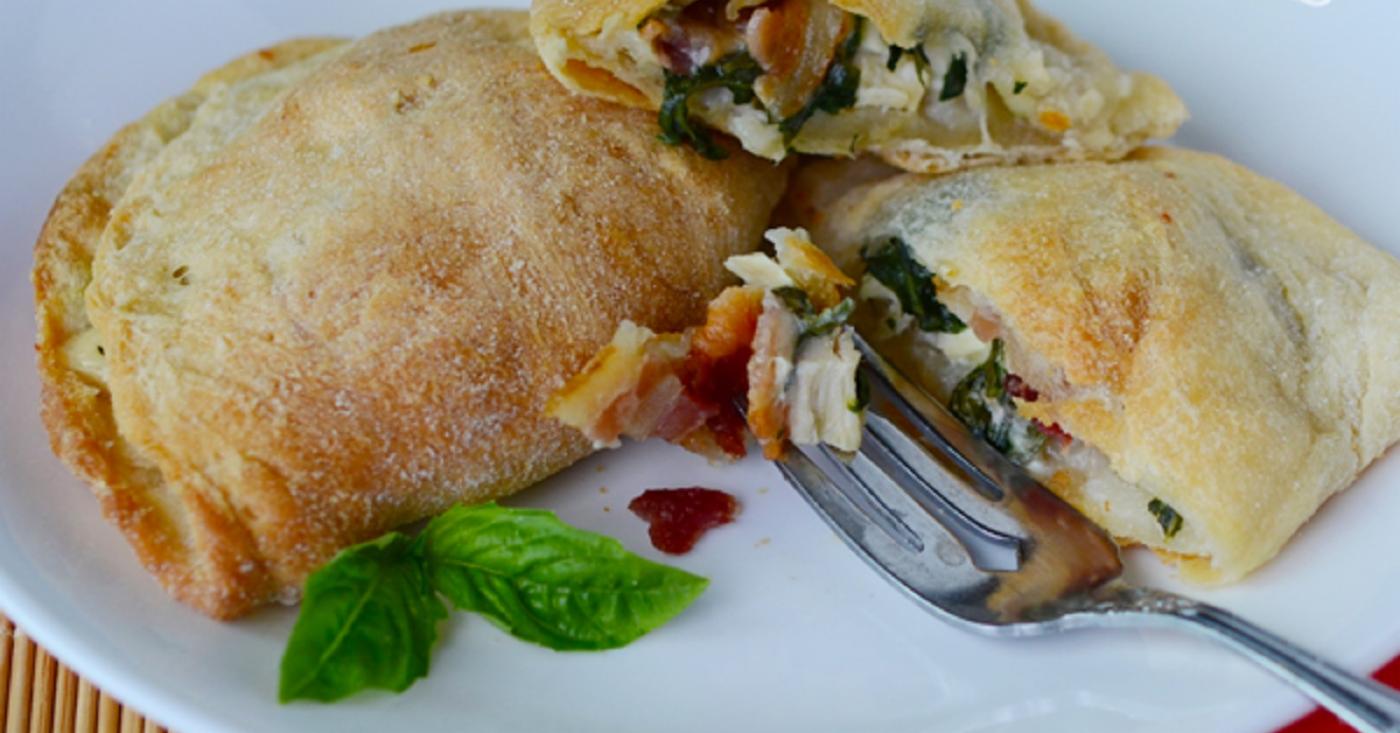 Chicken Alfredo Calzones Lunch Version Once A Month Meals