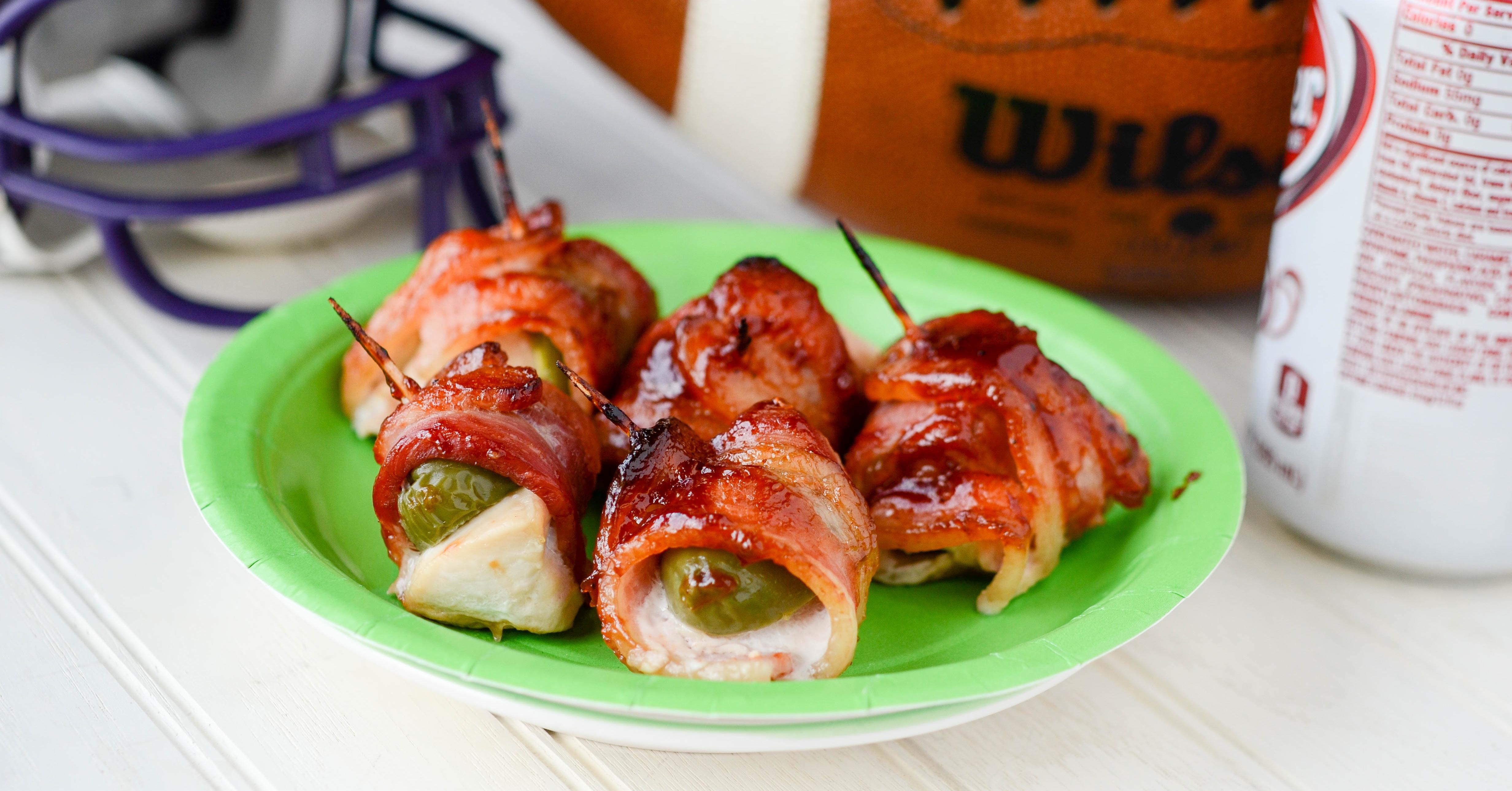 Bacon Wrapped BBQ Jalapeno Popper Bites Once A Month Meals