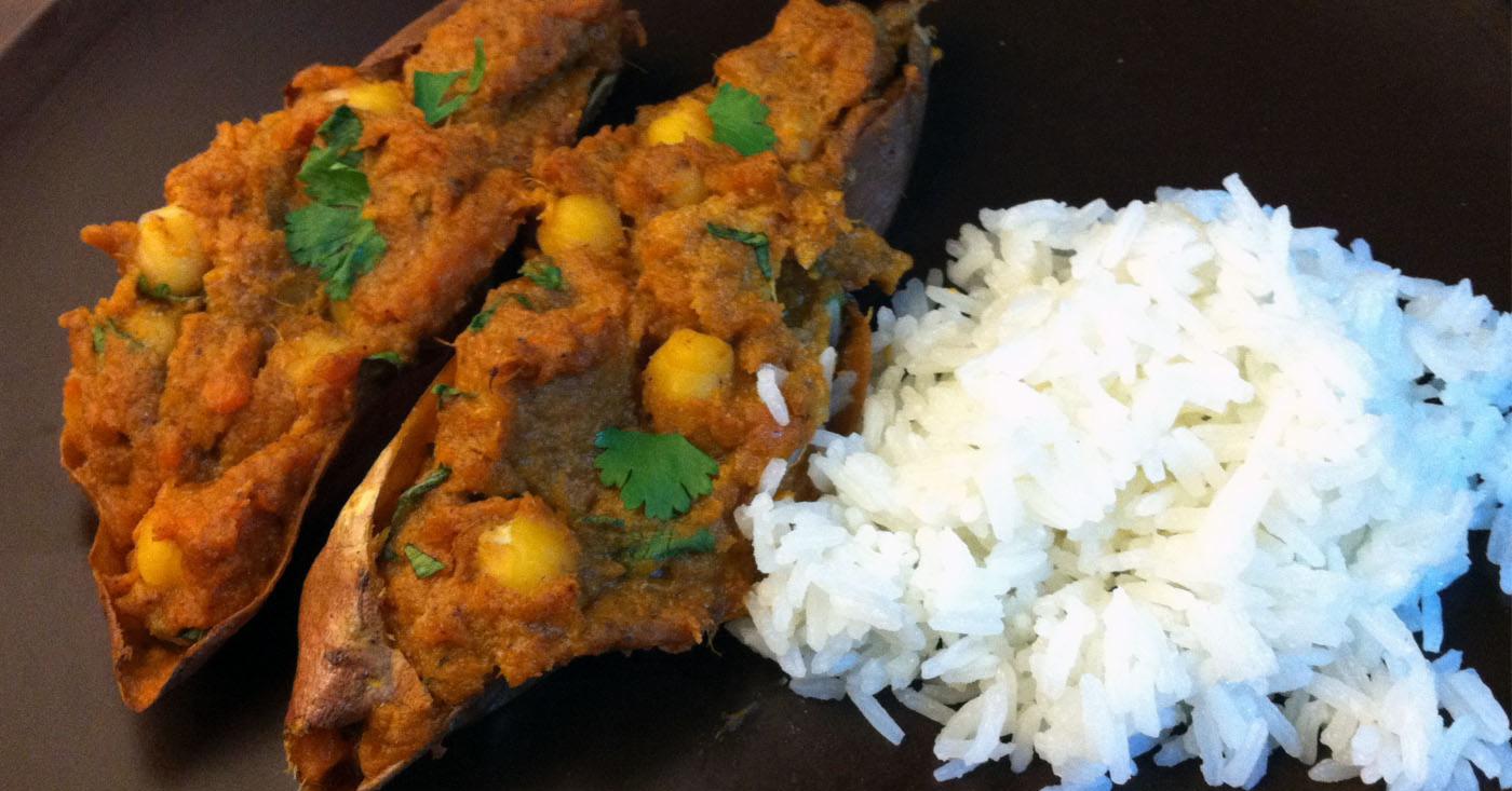 Indian Stuffed Sweet Potatoes Lunch Version Once A Month Meals