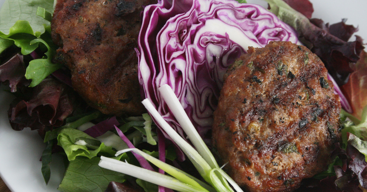 Paleo Asian Turkey Burgers - Dump and Go Dinner | Once A Month Meals