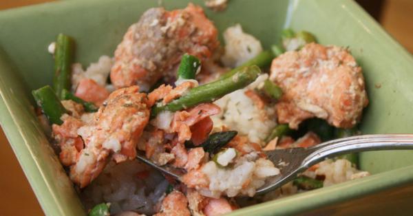 Asparagus and Salmon Bowl - Lunch Version