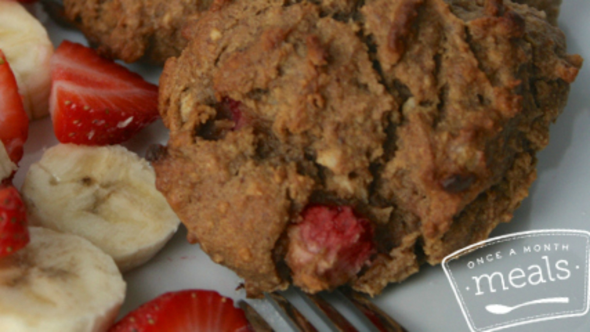 Paleo Strawberry Banana Breakfast Cookies | Once A Month Meals