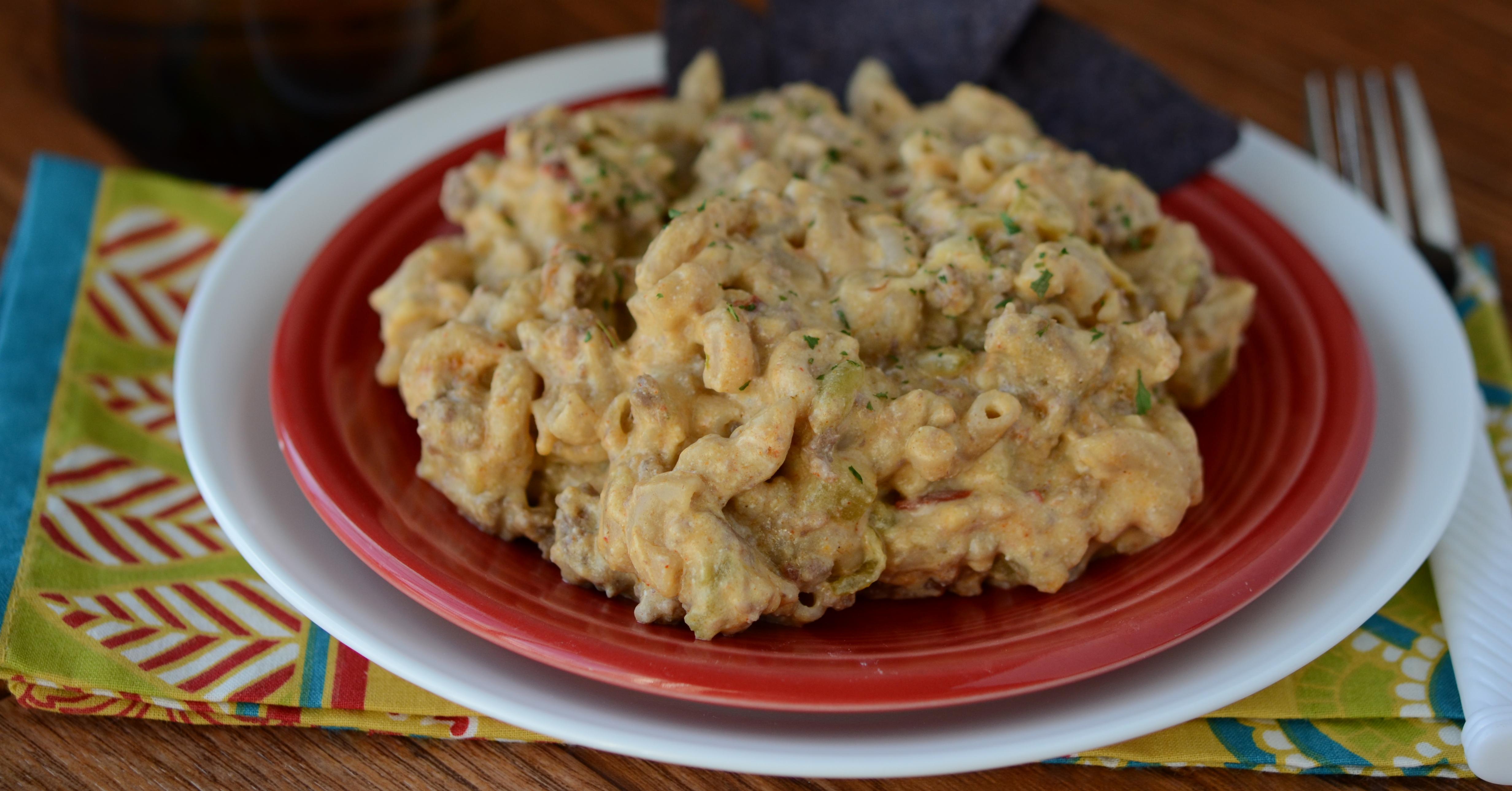 Queso Mac and Cheese Lunch Version Once A Month Meals