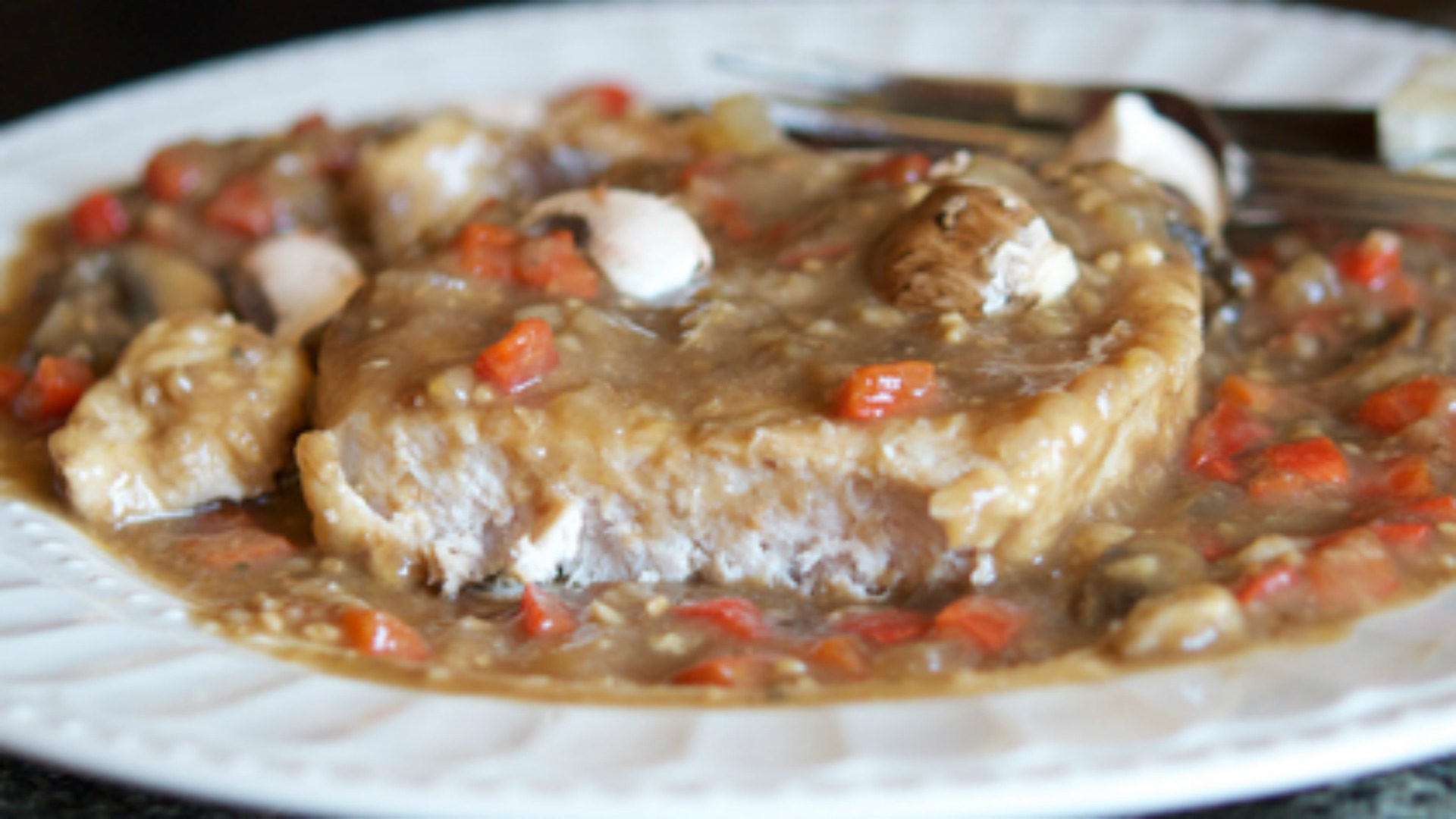 Pork Chops in Balsamic Mushroom Sauce