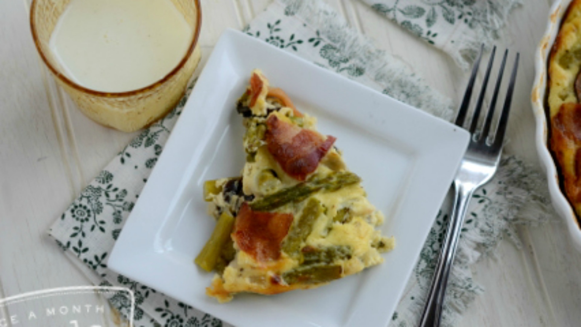 Asparagus and Bacon Quiche | Once A Month Meals