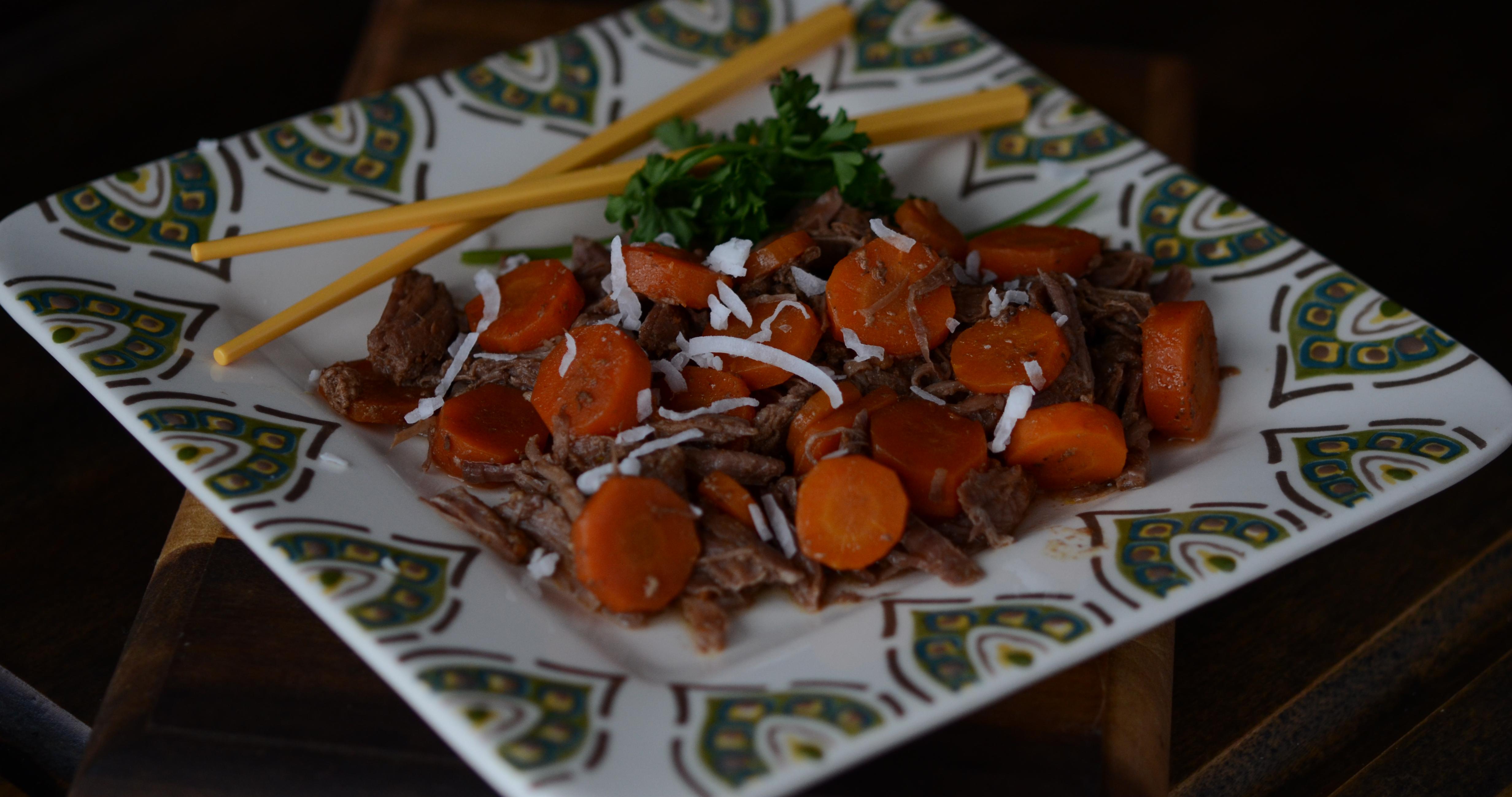 Slow Cooker Thai Beef - Dump and Go Dinner | Once A Month Meals