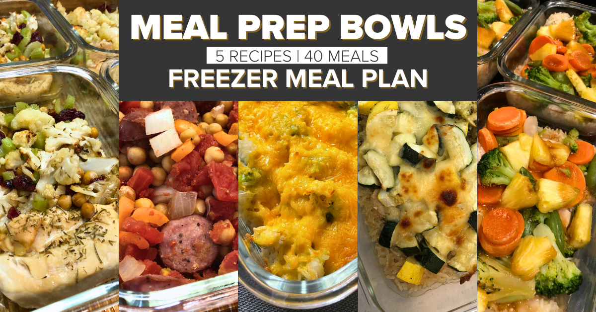 Meal Prep Bowl Mini Meal Plan | Once A Month Meals