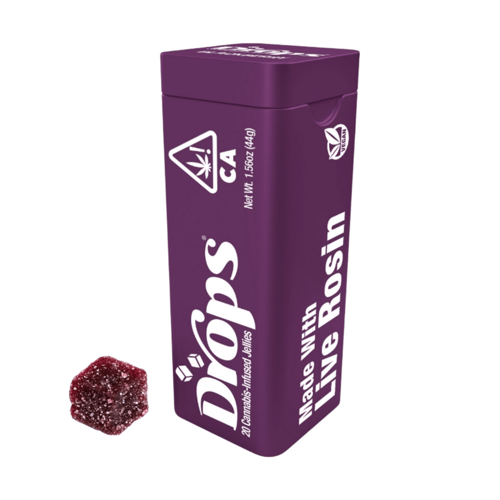 Blackberry (Crickets) (H) | 20pk Heavy 2:1 (10mg:5mg CBD:THC) Live Rosin Jellies | Drops