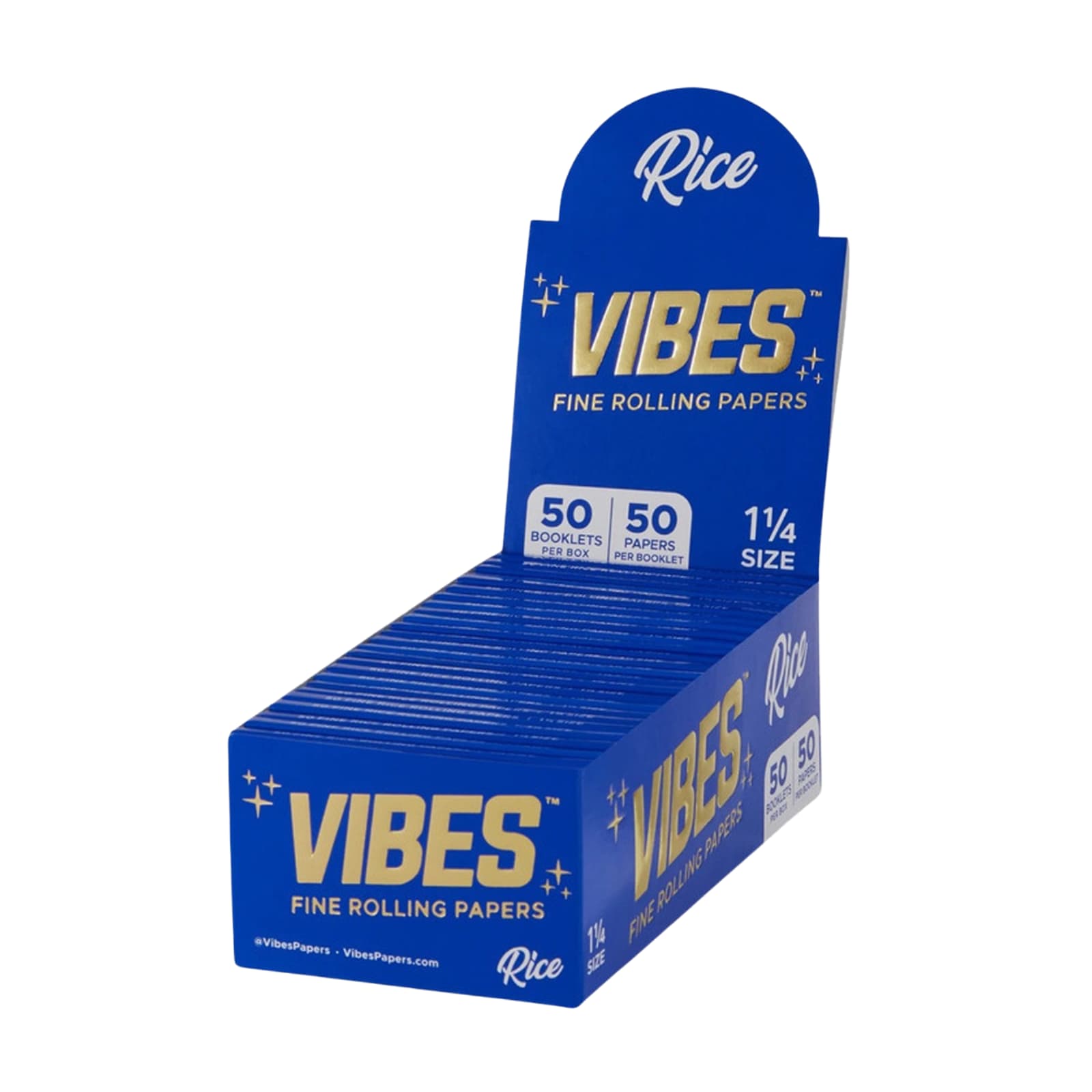 Rice Rolling Papers | 50pk 1 1/4inch Papers | Vibes
