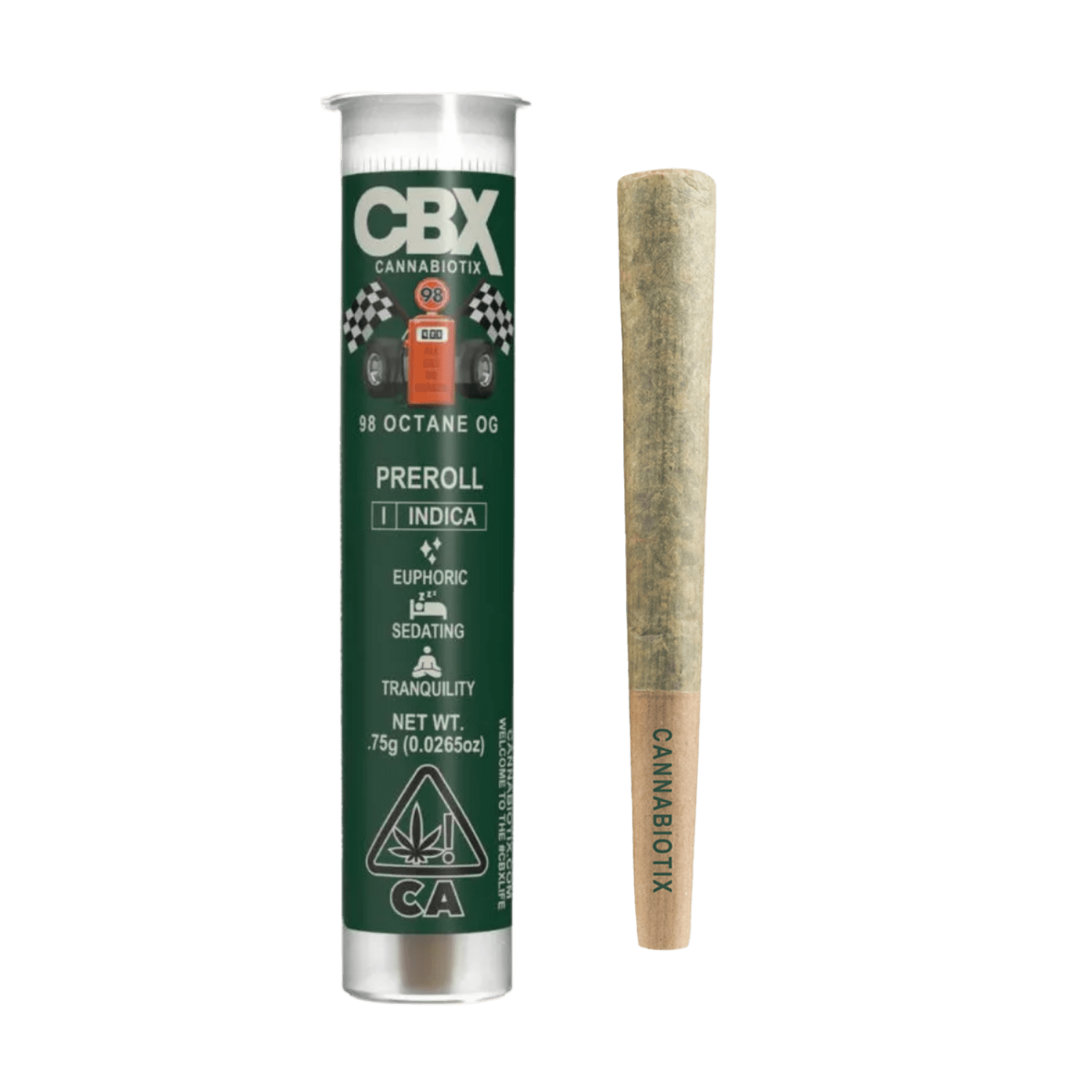 98' Octane (I) | .75g Indoor Preroll | CBX