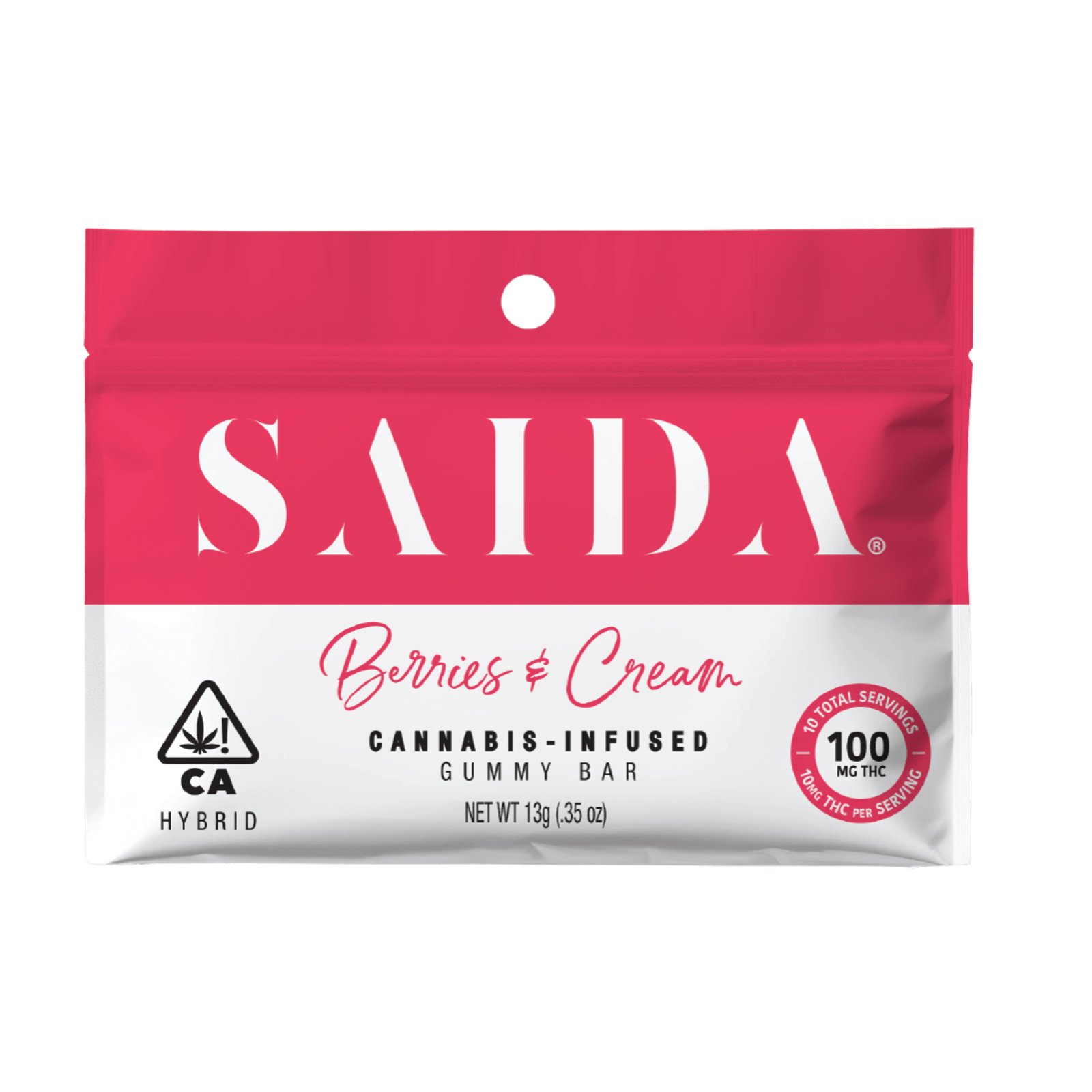 Berries & Cream (H) | 100mg Gummy Bar | Saida - view 3