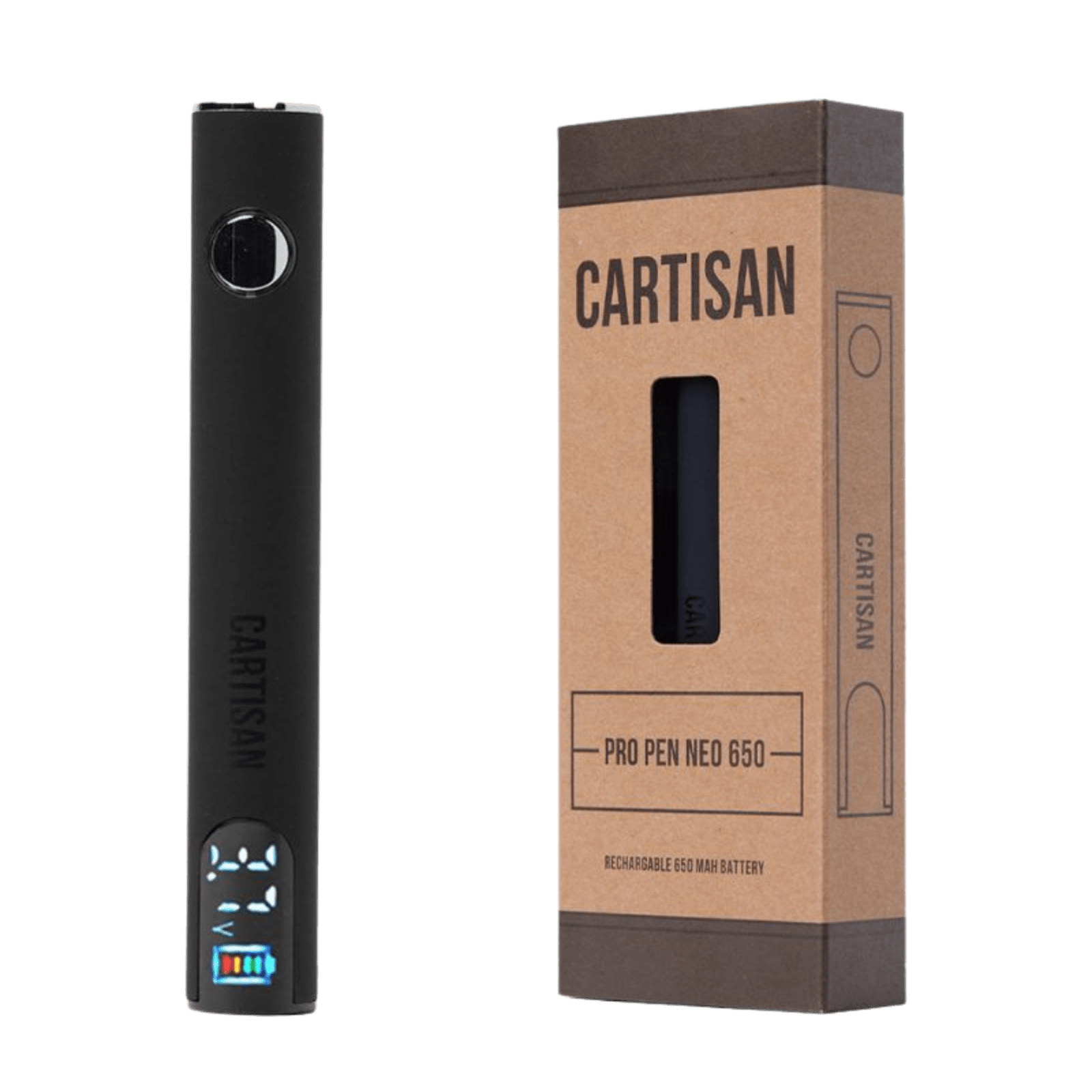 Black Pro Pen Neo 650 | 510 Battery | Cartisan