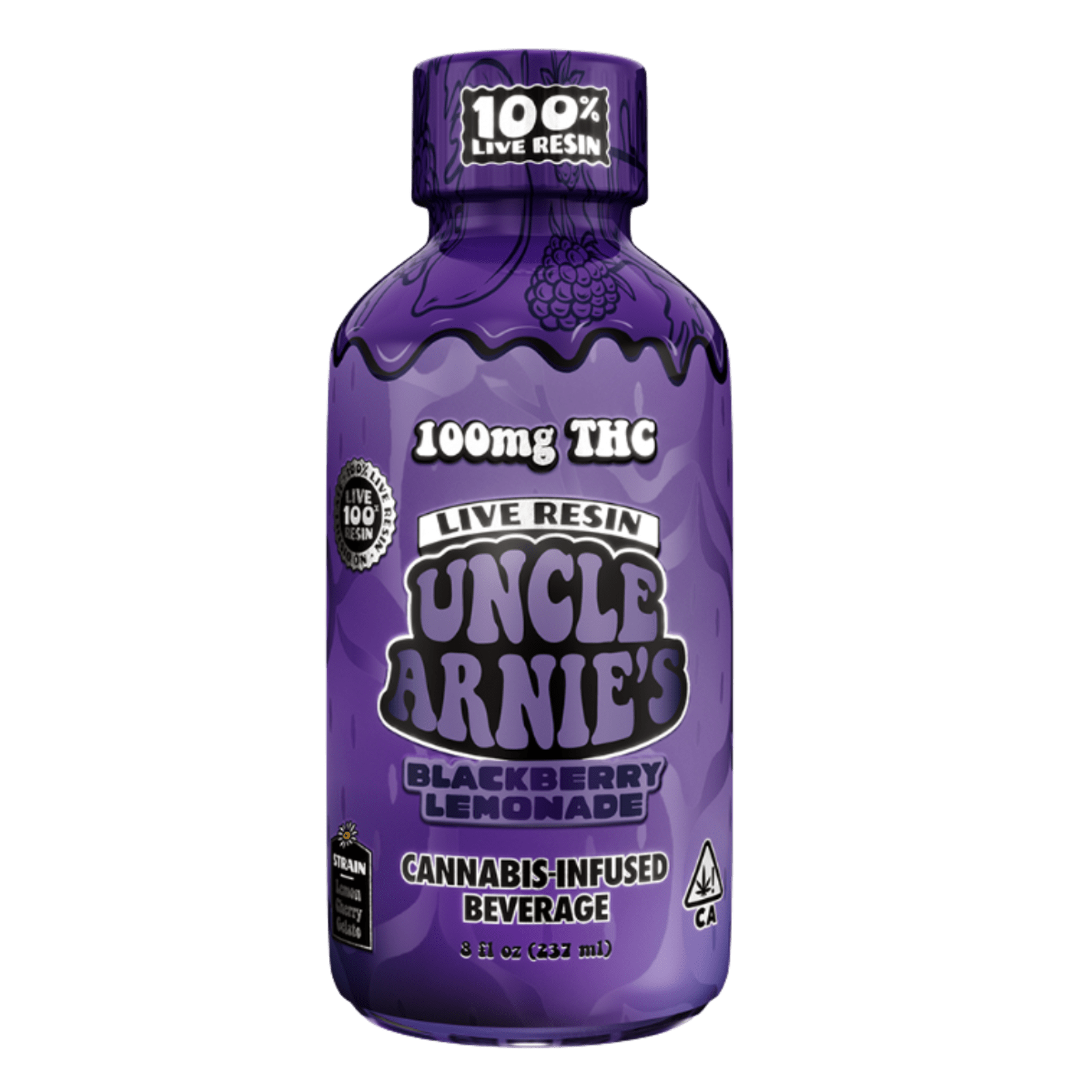 Blackberry Lemonade | 8oz 100% Live Resin Beverage | Uncle Arnie's